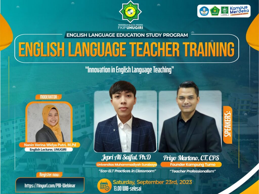Terobosan Baru : UNUGIRI Gelar English Language Teacher Training dengan Narasumber Ahli untuk Inovasi Pendidikan